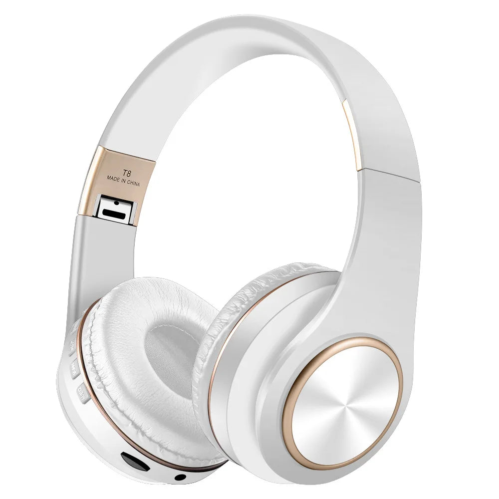 Over-ear Wireless Headphones Bluetooth 5.3 HiFi Stereo Low Latency Noise-canceling Headset Gaming Earphones with ENC Micphone