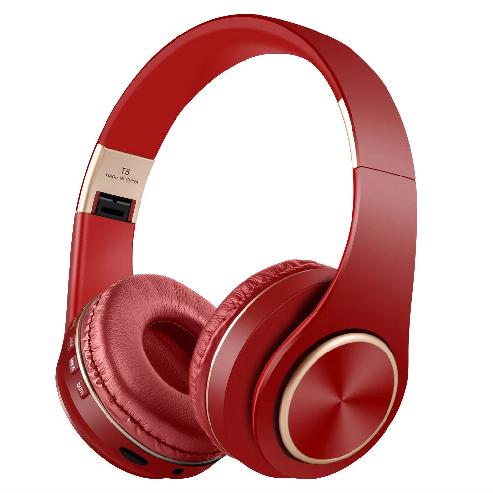 Over-ear Wireless Headphones Bluetooth 5.3 HiFi Stereo Low Latency Noise-canceling Headset Gaming Earphones with ENC Micphone