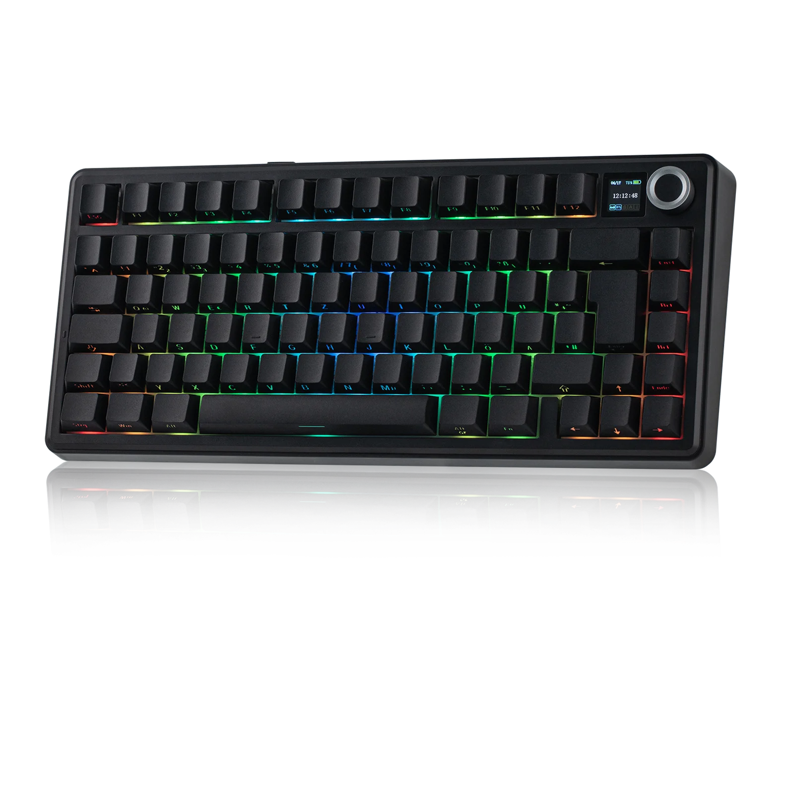 ISO-DE EPOMAKER X AULA F75 MAX 75% German QWERTZ Layout Tri-mod...