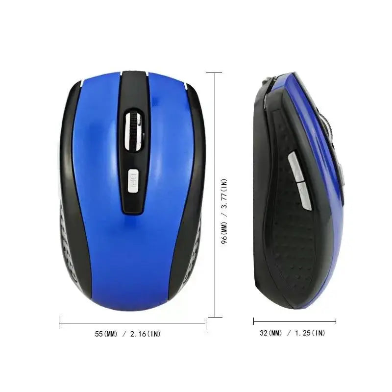 Wireless Mouse Silent Mouse 2.4GHz Portable Mobile Optical Office Mouse Adjustable 1600DPI Levels For Notebook PC Laptop Macbook