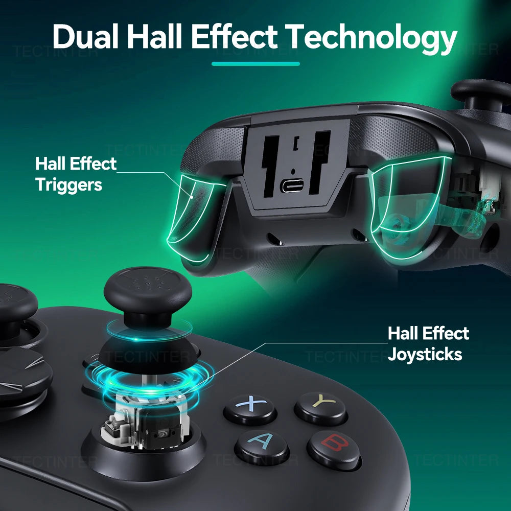 Wireless BT Controller For Nintendo Switch 2 Gamepad Hall Effect Joystick For Switch/PS3/PS4/Android/PC/IOS Gaming Accessories
