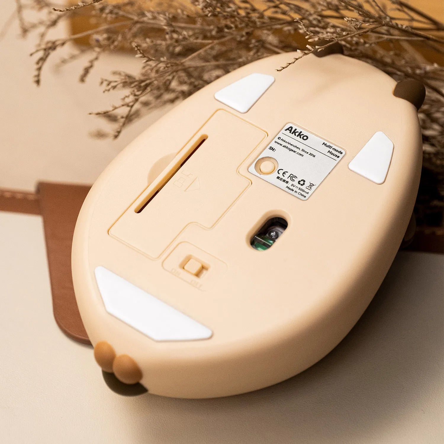 Akko Cat Theme Mouse 2.4g/Bluetooth Wireless Ergonomic 3200 DPI Kawaii Mice Kid  Cute Gifts For Gaming Office PC Laptop