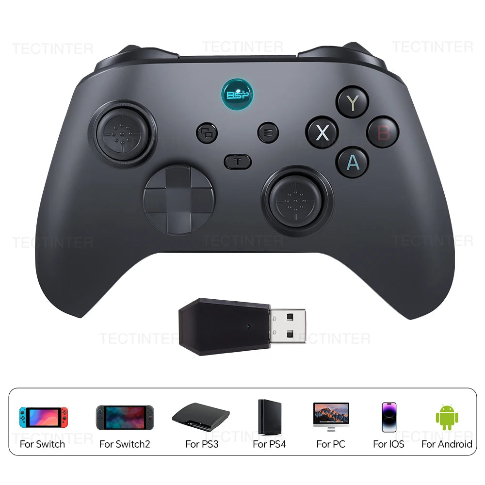 Wireless BT Controller For Nintendo Switch 2 Gamepad Hall Effect Joystick For Switch/PS3/PS4/Android/PC/IOS Gaming Accessories