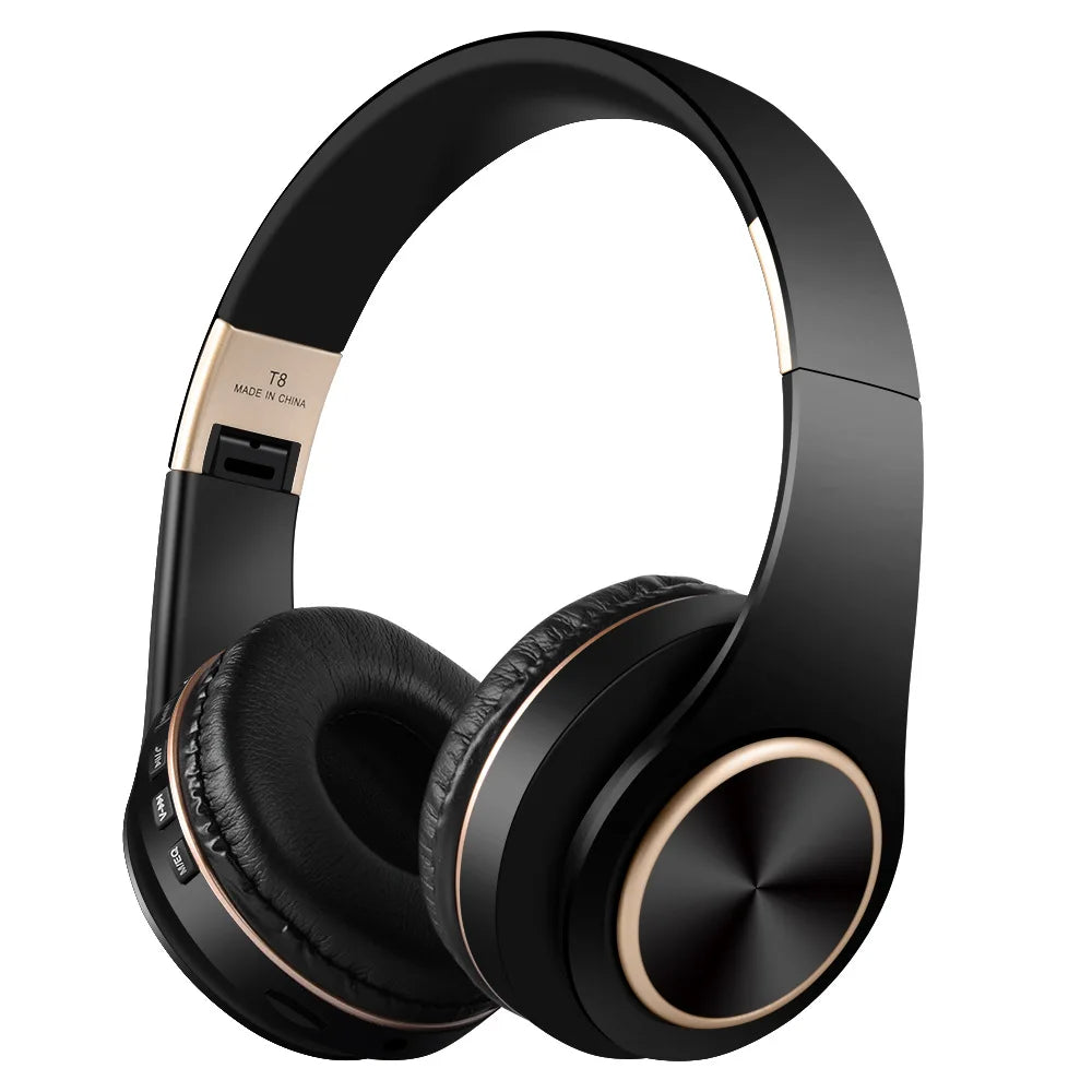 Over-ear Wireless Headphones Bluetooth 5.3 HiFi Stereo Low Latency Noise-canceling Headset Gaming Earphones with ENC Micphone