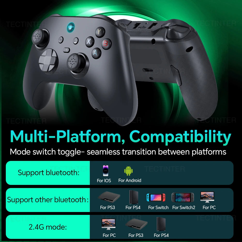 Wireless BT Controller For Nintendo Switch 2 Gamepad Hall Effect Joystick For Switch/PS3/PS4/Android/PC/IOS Gaming Accessories