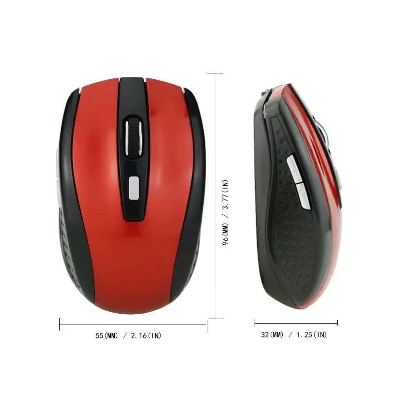 Wireless Mouse Silent Mouse 2.4GHz Portable Mobile Optical Office Mouse Adjustable 1600DPI Levels For Notebook PC Laptop Macbook