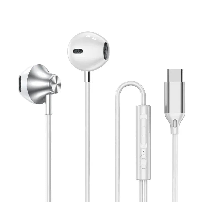 For Samsung Headphones HiFi Surround Sound In-ear USB Type C/3.5mm With wire control Wired Earplugs For Galaxy S24 S23 S22 Ultra